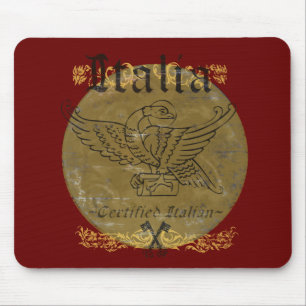 Gecertificeerd Italiaans Rood Italië Mousepad Muismat