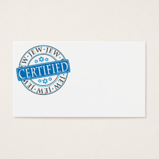 Gecertificeerd Jood Visitekaartjes