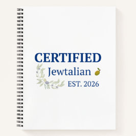 Gecertificeerd Joodse-Italiaans Dagboek Notitieboek