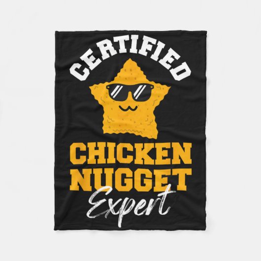 Gecertificeerd Kipnugget Expert - Grappige Kindere Fleece Deken (Voorkant)