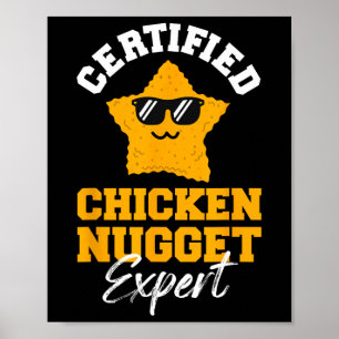Gecertificeerd Kipnugget Expert - Grappige Kindere Poster