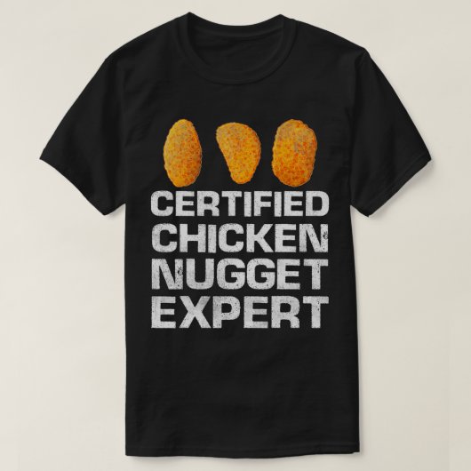 Gecertificeerd Kipnugget Expert Grappige Kipnugget T-shirt (Design voorkant)