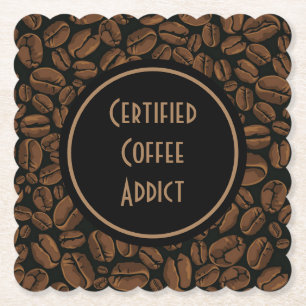 Gecertificeerd koffie-advies kartonnen onderzetters