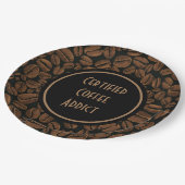 Gecertificeerd koffie-advies papieren bordje (Gekanteld)