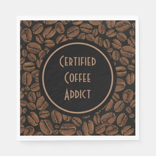 Gecertificeerd koffie-advies servet (Voorkant)