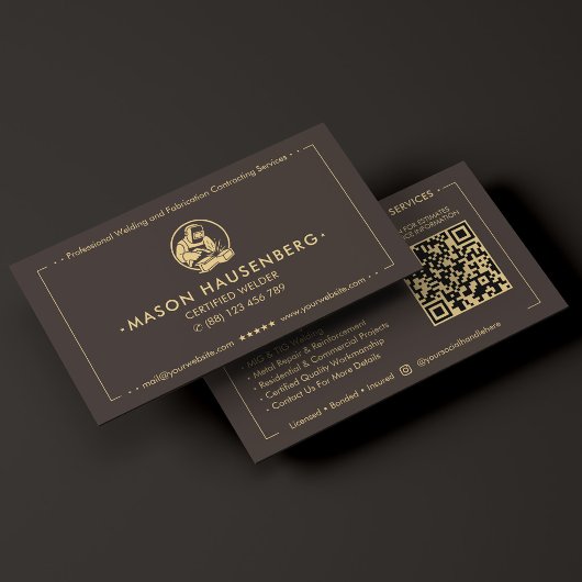 Gecertificeerd lasser Lasser-contractor Espresso  Visitekaartje