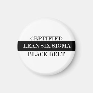 Gecertificeerd lean Black Belt Magnet