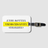 Gecertificeerd Lean Six Sigma Yellow Belt Sleutelh Bagagelabel (Voorkant (horizontaal))