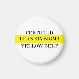 Gecertificeerd lean Yellow Belt Magnet