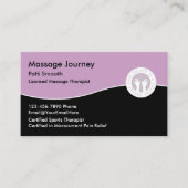 Gecertificeerd massagetherapeut visitekaartje (Voorkant)