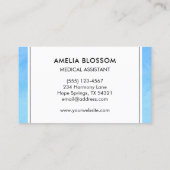 Gecertificeerd Medisch Assistent CMA Blauw Uniek M Visitekaartje (Achterkant)