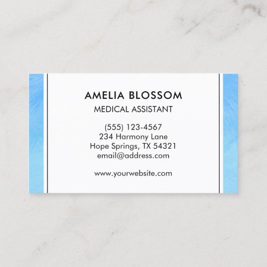 Gecertificeerd Medisch Assistent CMA Blauw Uniek M Visitekaartje (Achterkant)