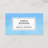 Gecertificeerd Medisch Assistent CMA Blauw Uniek M Visitekaartje (Voorkant)