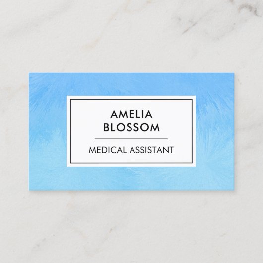 Gecertificeerd Medisch Assistent CMA Blauw Uniek M Visitekaartje (Voorkant)
