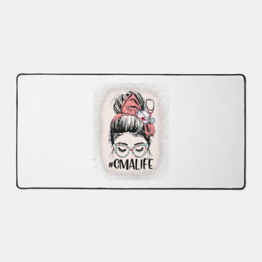 Gecertificeerd Medisch Assistent Messy Bun CMA Lif Bureaumat (Voorkant)