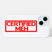 Gecertificeerd Meh Stamp Case-Mate iPhone Case (Achterkant (horizontaal))