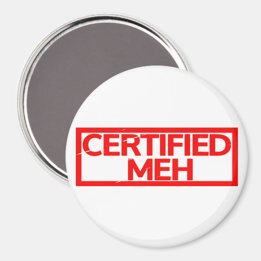 Gecertificeerd Meh Stamp Magneet (Voorkant / Achterkant)