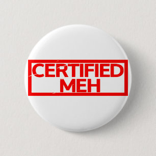 Gecertificeerd Meh Stamp Ronde Button 5,7 Cm