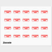 Gecertificeerd Meh Stamp Ronde Sticker (Vel)