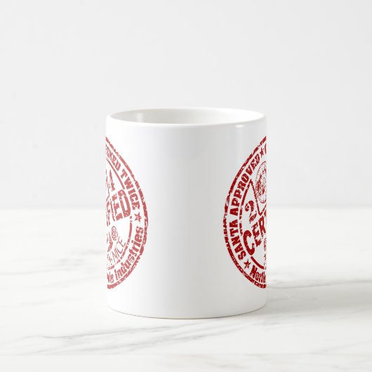 "Gecertificeerd Nice" Kerstmis Koffiemok (Center)