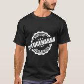 Gecertificeerd Octogenarian Funny Gift voor Oudere T-shirt (Voorkant)