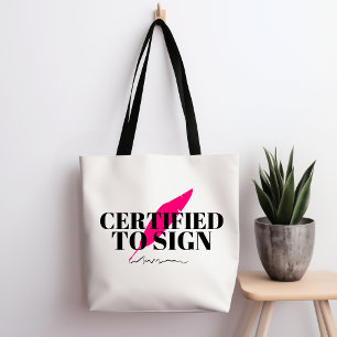 Gecertificeerd om Canvas tas te ondertekenen