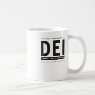 Gecertificeerd onderzoeker van DEI Diversity Equit Koffiemok