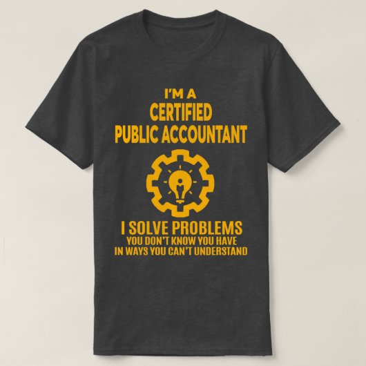 GECERTIFICEERD ONTWERP VAN DE OPENBARE ACCOUNTANT  T-SHIRT (Design voorkant)
