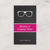 Gecertificeerd optometrist optisch, innovatief visitekaartje (Achterkant)