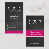 Gecertificeerd optometrist optisch, innovatief visitekaartje (Voorkant / Achterkant)