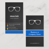 Gecertificeerd optometrist optisch, innovatief visitekaartje (Voorkant / Achterkant)