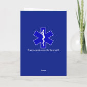 Gecertificeerd Paramedic Custom Wenskaart Kaart (Achterkant)