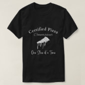 Gecertificeerd Pizza Connoisseur T-shirt (Design voorkant)