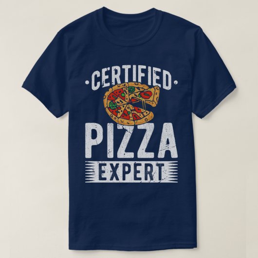 Gecertificeerd Pizza Expert Pizza Lover T-shirt (Design voorkant)