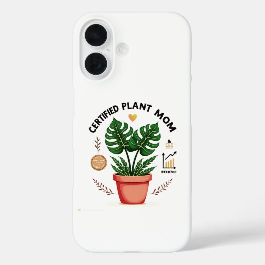 Gecertificeerd Plant Mom & CEO" Case-Mate iPhone Case (Achterkant)