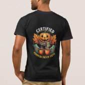 Gecertificeerd Pompoenveld Knuffel Cozy Herfst Hal T-shirt (Achterkant)