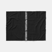 Gecertificeerd professioneel counselor geestelijke fleece deken (Voorkant (Horizontaal))