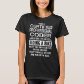 Gecertificeerd Professionele Codeur T-shirt (Voorkant)