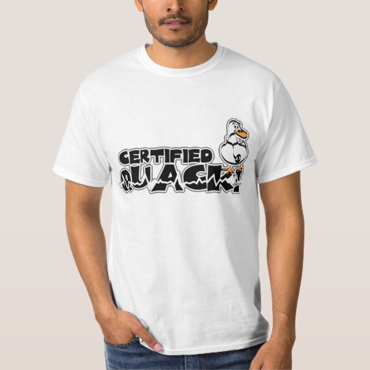 Gecertificeerd Quack Duck T-shirt (Voorkant)