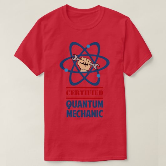 Gecertificeerd quantummechanisme t-shirt (Design voorkant)