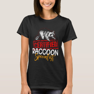 Gecertificeerd Raccoon Specialist Dierenvriend T-shirt