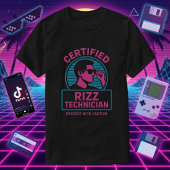 Gecertificeerd Rizz Technicus - Grappig Rizz Meme T-shirt