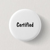 Gecertificeerd Ronde Button 3,2 Cm (Voorkant)