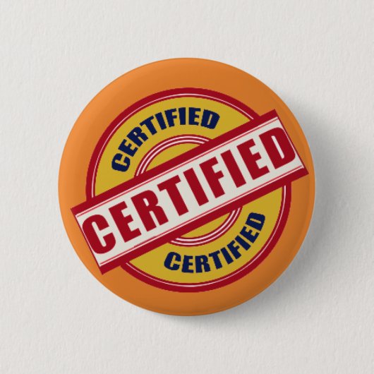 gecertificeerd ronde button 5,7 cm (Voorkant)