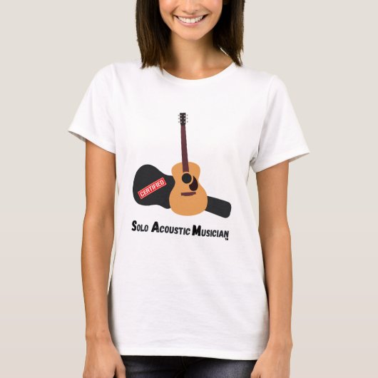 Gecertificeerd SAM Headstock Gitaar Pick T-Shirt(W T-shirt (Voorkant)