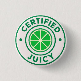 Gecertificeerd Sapig™ – Lime Badge Pin Ronde Button 3,2 Cm