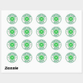 Gecertificeerd Sapig™ – Limesticker Cirkel Ronde Sticker (Vel)