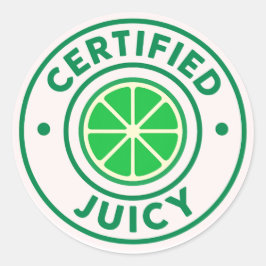 Gecertificeerd Sapig™ – Limesticker Cirkel Ronde Sticker