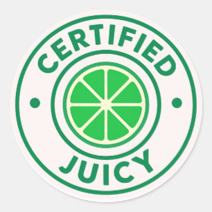 Gecertificeerd Sapig™ – Limesticker Cirkel Ronde Sticker