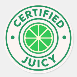 Gecertificeerd Sapig™ – Limesticker Cirkel Ronde Sticker